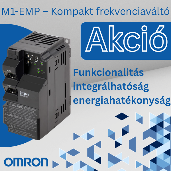 OMRON M1-EMP Ethernet multiprotokoll frekvenciaváltó akció